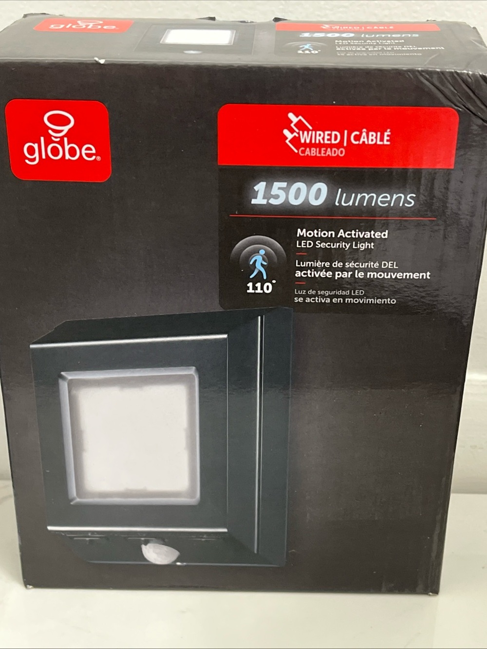 Globe Electric 1500 lumens motion activated LED security light